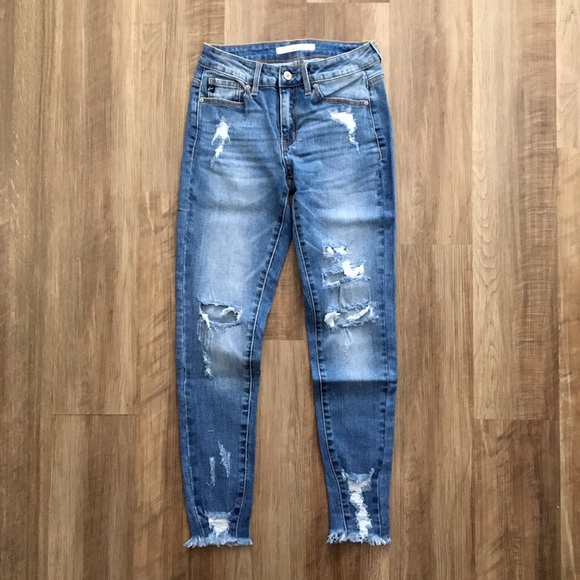 HP💥KanCan • Distressed Light Denim - Picture 6 of 8